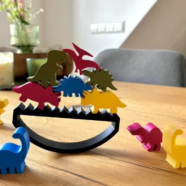 Jogo de Equilíbrio Dinossauro  - Modelo gratuito para impressão 3D