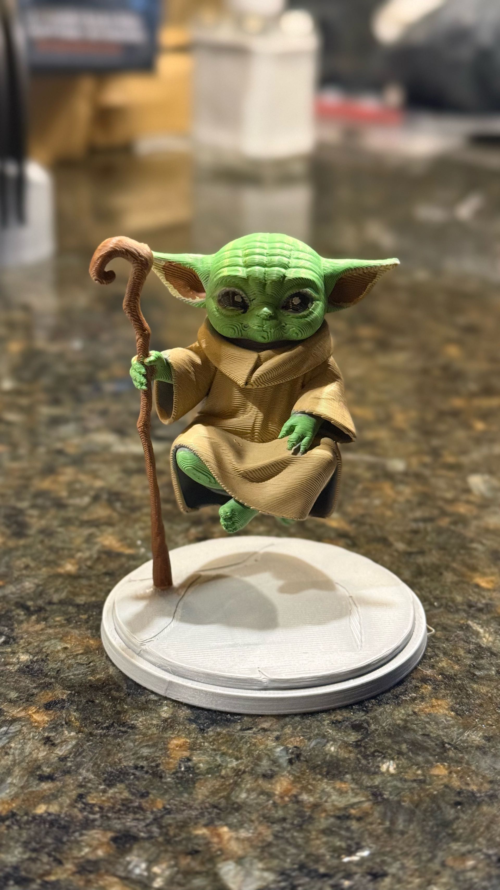Baby yoda flutuante - para pintura